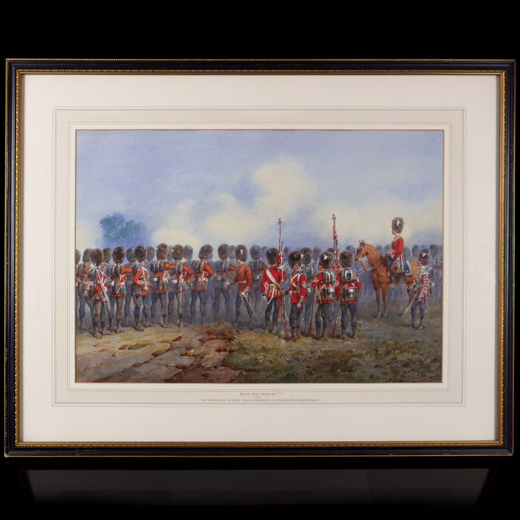 Grenadier Guards - Field Day at Dublin by Orlando Norie, 1857