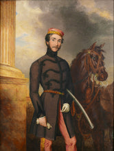 Load image into Gallery viewer, 11th (Prince Albert&#39;s Own) Hussars - Portrait of Lieutenant Brinkley, 1850
