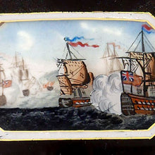 Load image into Gallery viewer, Battle of the Nile Reverse Painted Glass Miniature, 1798
