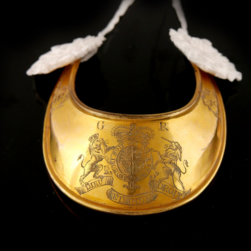 A George III 40th Regiment Officer’s Gorget, 1768-98