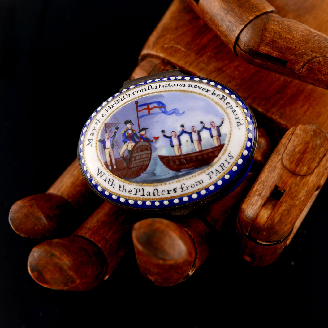 Nelson’s Navy Enamel Patch Box, 1800