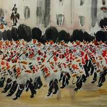 Load image into Gallery viewer, Grenadier Guards on Horse Guards Parade - Greville Irwin RBA, 1935
