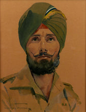 Load image into Gallery viewer, Portrait of a Sikh Non-Commissioned Officer of the 2nd Punjab Regiment, 1945
