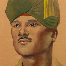 Load image into Gallery viewer, Portrait of a Punjabi Muslim Non-Commissioned Officer of the 2nd Punjab Regiment, 1945
