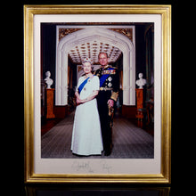 Load image into Gallery viewer, Large Royal Presentation Portrait of The Queen and The Duke of Edinburgh, 1995
