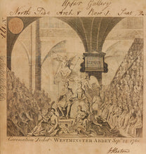 Load image into Gallery viewer, Coronation of George III - Westminster Abbey Admission Ticket, 1761
