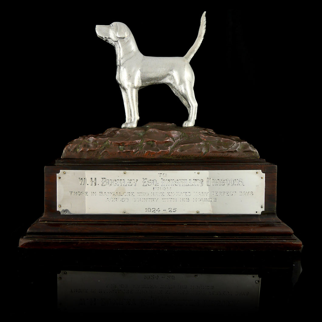 Banglore Hunt - Jackal Hunting Hound Presentation Figure, 1925