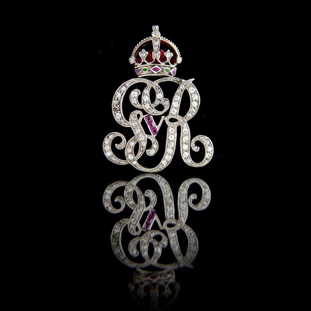 George V Royal Cypher Brooch