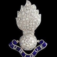 Load image into Gallery viewer, Royal Artillery Grenade Diamond Brooch
