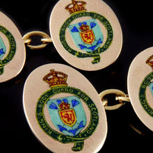 Load image into Gallery viewer, The Royal Company of Archers, The King&#39;s Bodyguard for Scotland Cufflinks
