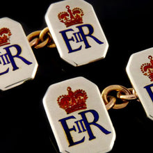 Load image into Gallery viewer, Elizabeth II Royal Presentation Cufflinks
