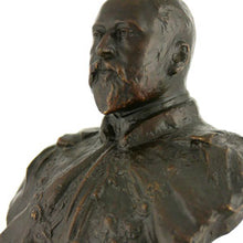 Load image into Gallery viewer, Small Bronze Bust of King Edward VII by Sydney March, 1901
