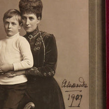 Load image into Gallery viewer, Alexandra, Princess of Wales &amp; Prince Olav, 1909
