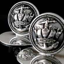 Load image into Gallery viewer, Pair of George V Merchant Navy Menu Holders, 1950
