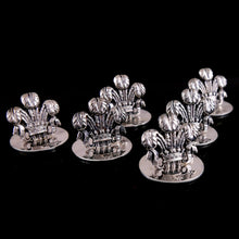 Load image into Gallery viewer, Prince of Wales’s Feathers - Set of Six of Menu Holders, 1925
