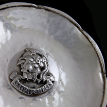 Load image into Gallery viewer, Artists Rifles Silver Dish by Omar Ramsden, 1918

