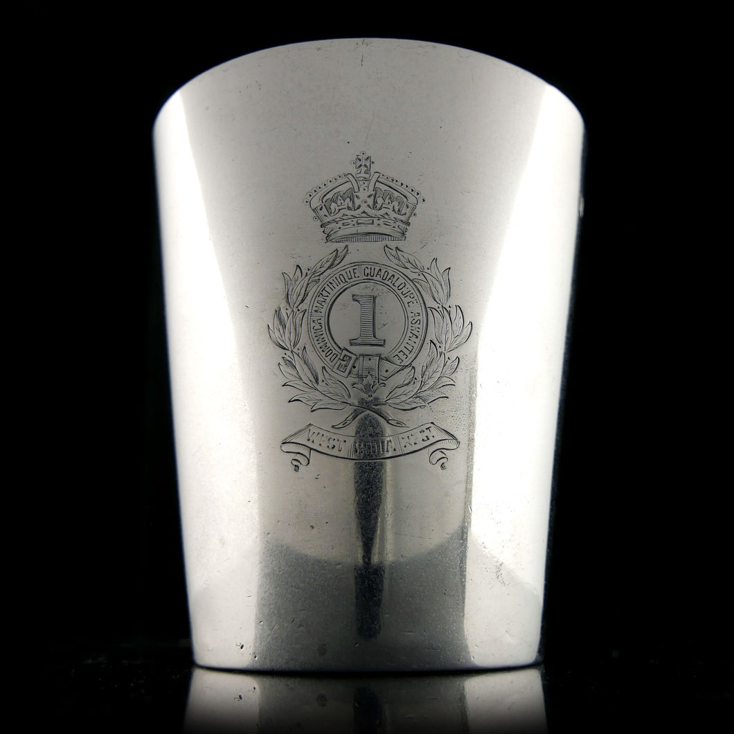 1st West India Regiment - A Presentation Toasting Cup, 1876