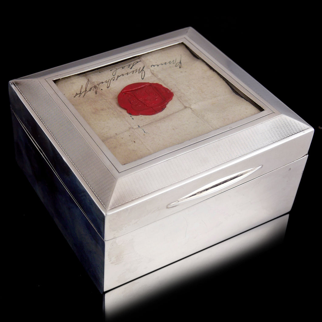 Crimea Relic Seal Cigarette Box, 1926