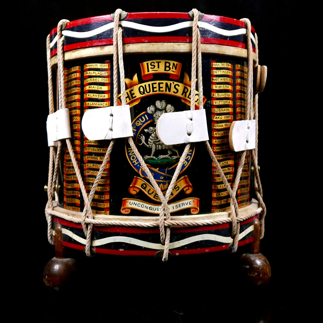 1st Battalion The Queen’s Regiment Presentation Drum Table, 1966