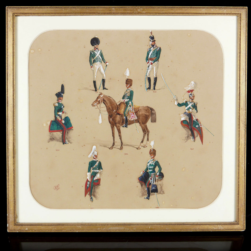 A Victorian Study of The Loyal Suffolk Hussars Yeomanry Cavalry (1815), 1882