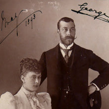 Load image into Gallery viewer, Prince George &amp; Princess Mary Autograph Signed Carte-de-Visite, 1893
