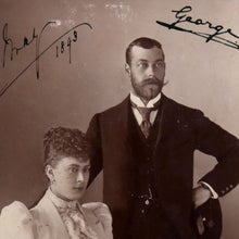 Load image into Gallery viewer, Prince George &amp; Princess Mary Autograph Signed Carte-de-Visite, 1893
