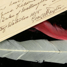 Load image into Gallery viewer, Feathers from Wellington’s Waterloo Bicorne, 1815
