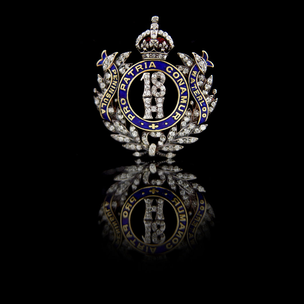 The 18th Royal Hussars (Queen Mary's Own) Brooch
