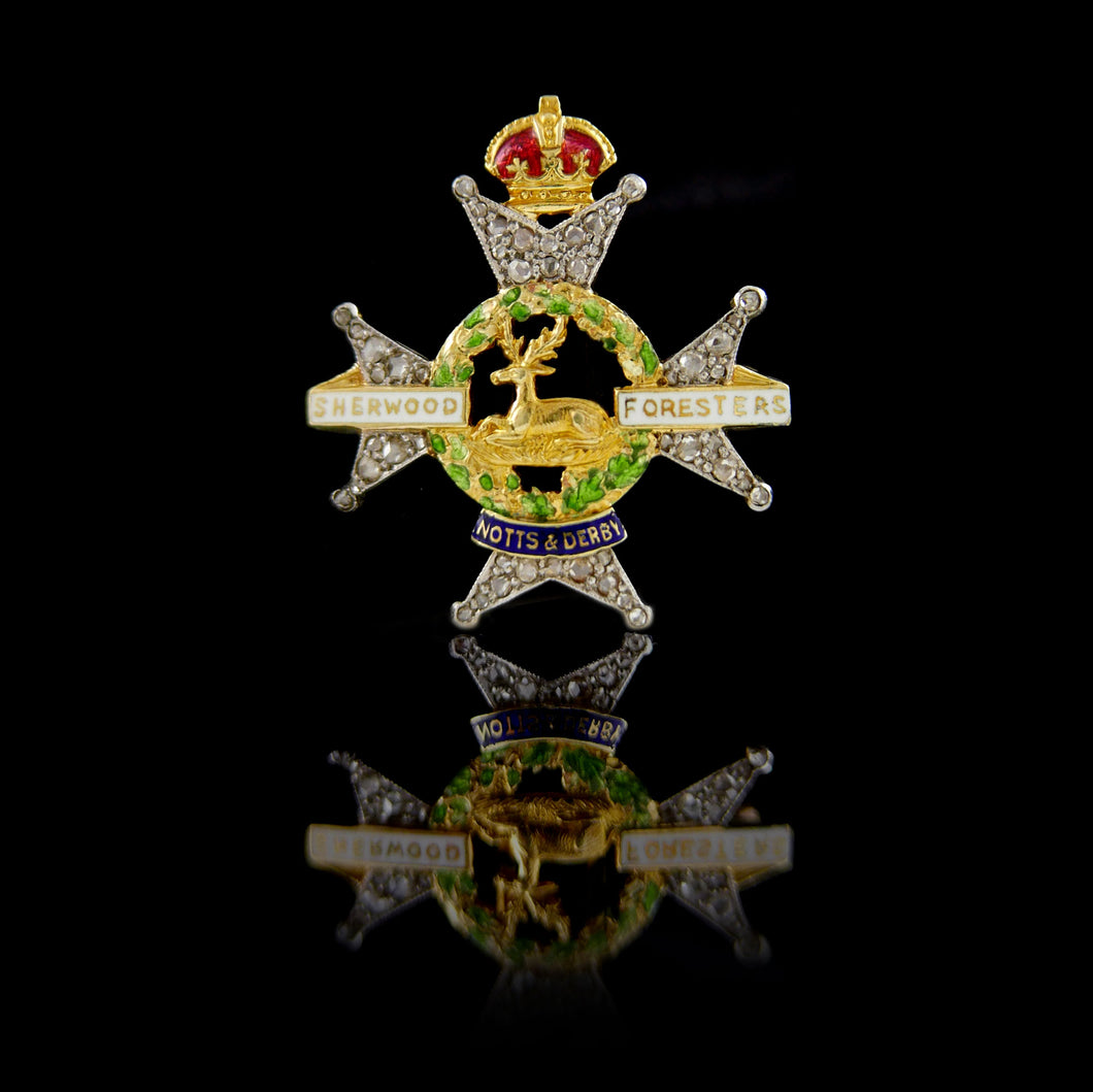 Sherwood Foresters (Nottinghamshire and Derbyshire Regiment) Brooch