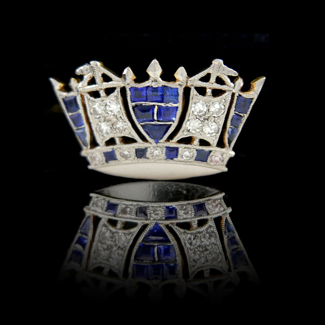 Royal Navy Crown Brooch