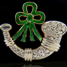 Load image into Gallery viewer, A Pair of Light Infantry Bugle Brooches
