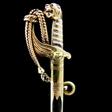 Load image into Gallery viewer, Royal Navy Sword Brooch
