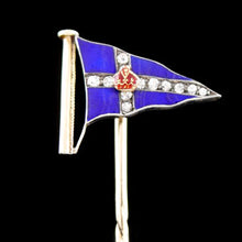 Load image into Gallery viewer, Royal Thames Yacht Club Burgee Stickpin
