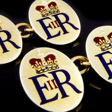 Load image into Gallery viewer, Elizabeth II Royal Presentation Cufflinks
