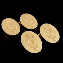 Load image into Gallery viewer, A Pair of Edward, Prince of Wales Presentation Double Sided Cufflinks
