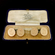Load image into Gallery viewer, A Pair of Edward, Prince of Wales Presentation Double Sided Cufflinks
