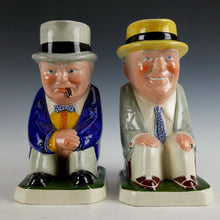 Load image into Gallery viewer, A Pair of Second World War Churchill &amp; Roosevelt Toby Jugs, 1941
