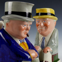 Load image into Gallery viewer, A Pair of Second World War Churchill &amp; Roosevelt Toby Jugs, 1941
