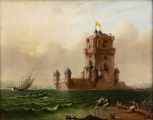 Load image into Gallery viewer, Belém Tower on the Tagus - English school, 1820
