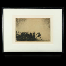 Load image into Gallery viewer, Etching - ‘A 65 Pounder Opening Fire’ - James McBey
