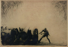 Load image into Gallery viewer, Etching - ‘A 65 Pounder Opening Fire’ - James McBey
