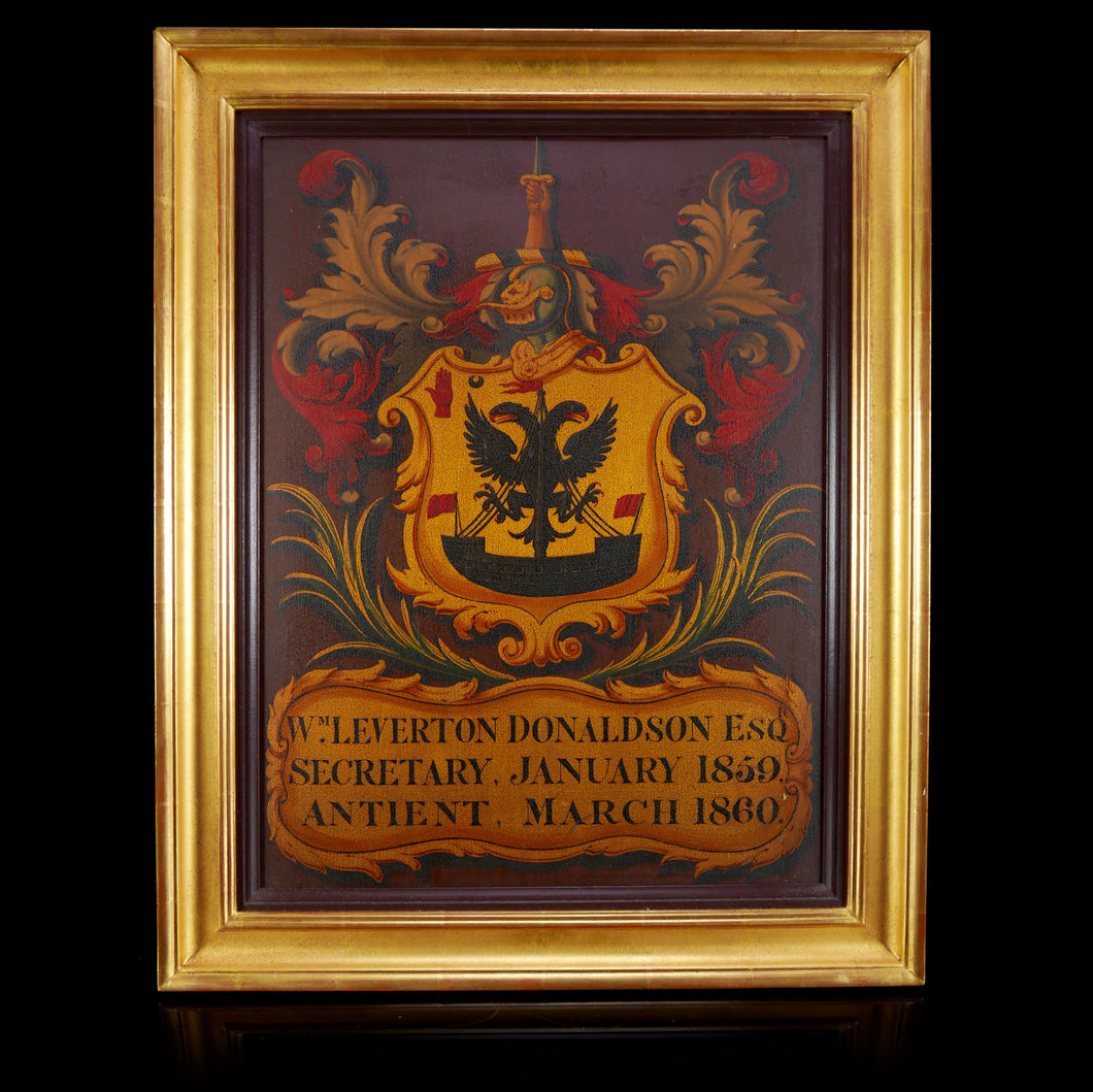 Old London - Barnard’s Inn Armorial Panel, 1860