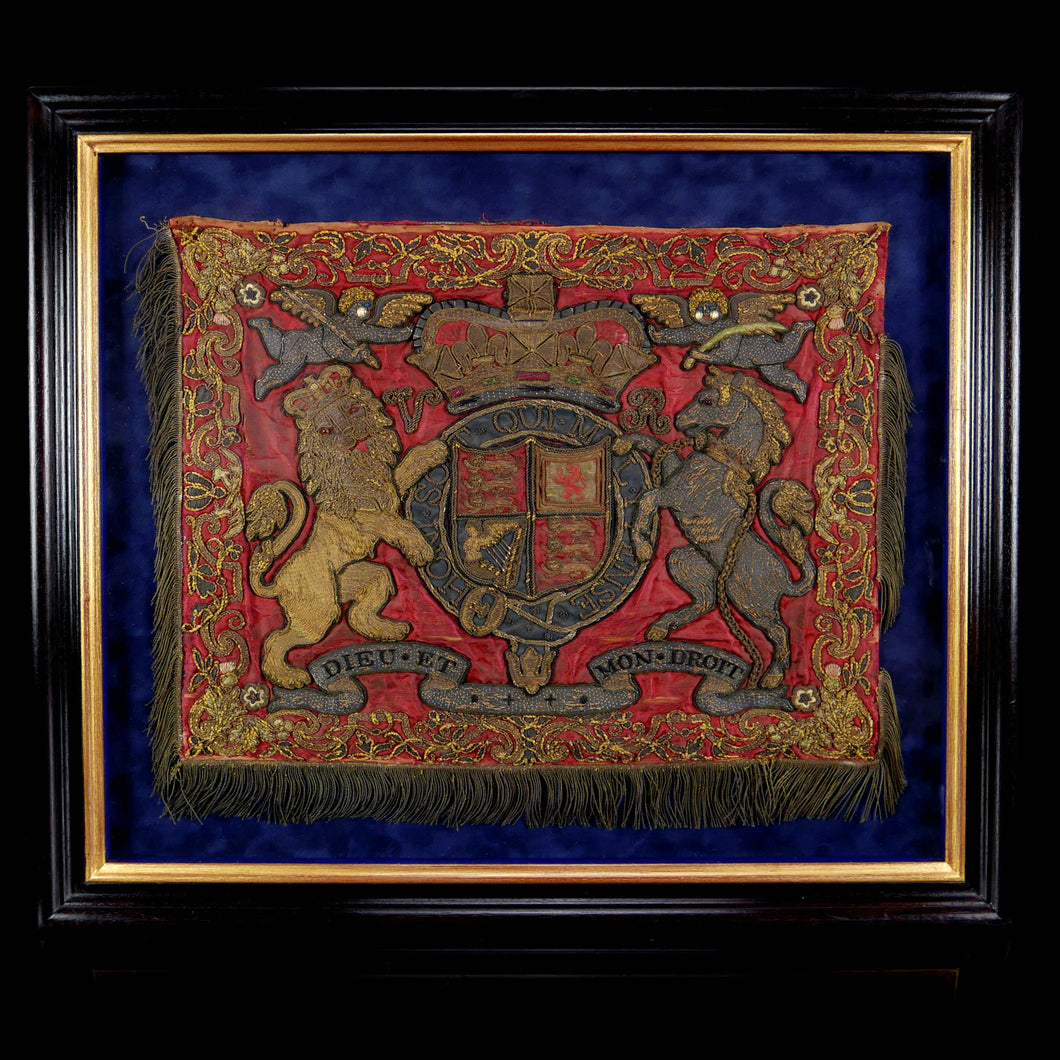 A Victorian Household Cavalry Fanfare Banner, 1870