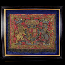 Load image into Gallery viewer, A Victorian Household Cavalry Fanfare Trumpet Banner, 1875
