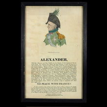 Load image into Gallery viewer, Alexander I of Russia Caricature, 1814
