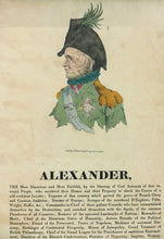 Load image into Gallery viewer, Alexander I of Russia Caricature, 1814
