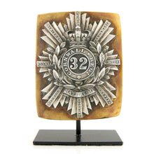 Load image into Gallery viewer, 32nd (Cornwall) Regiment of Foot Shoulder Belt Plate, 1830-55
