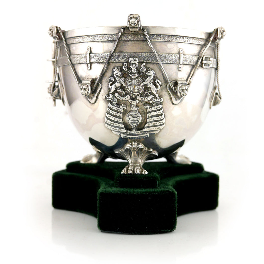 3rd The King's Own Hussars - George V Silver Kettledrum Box, 1933