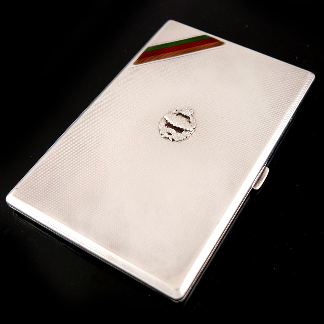 Royal Tank Regiment - A George V Cigarette Case, 1928