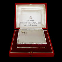 Load image into Gallery viewer, HM Queen Elizabeth The Queen Mother Royal Presentation Silver Table Box, 1962
